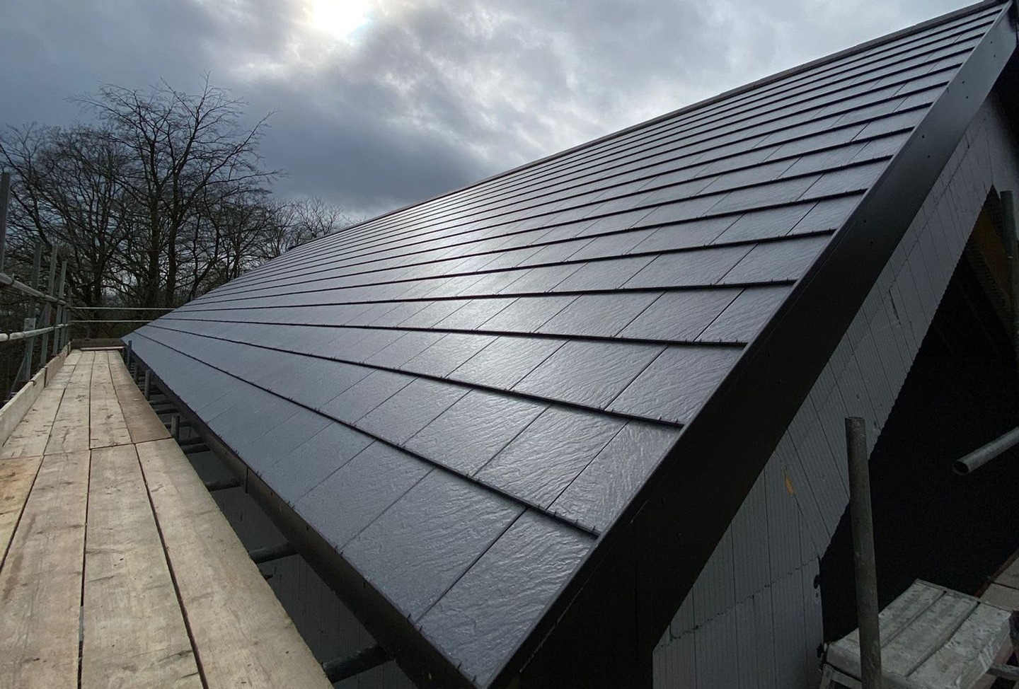 Sample Install of Nulok Solar Tiles